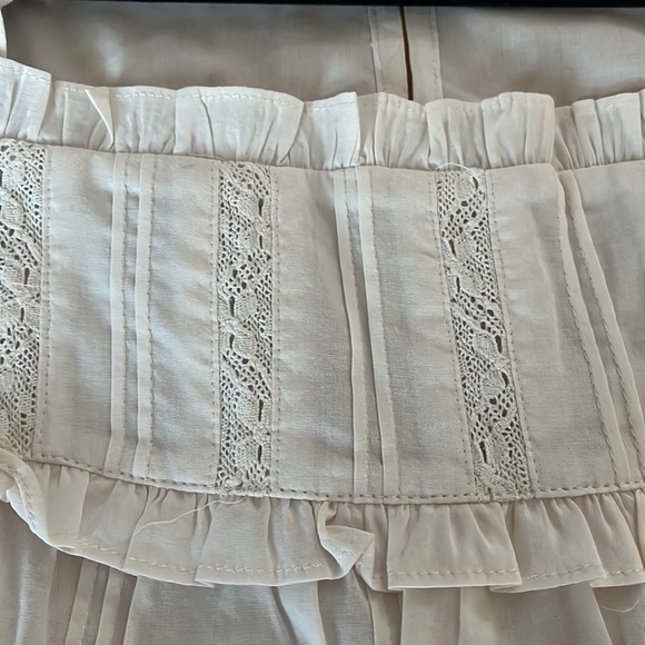 Reformation Ivory Blouse top New size Small - Picture 5 of 7